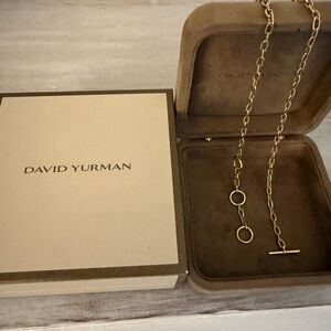 David Yurman Gold Toggle Necklace